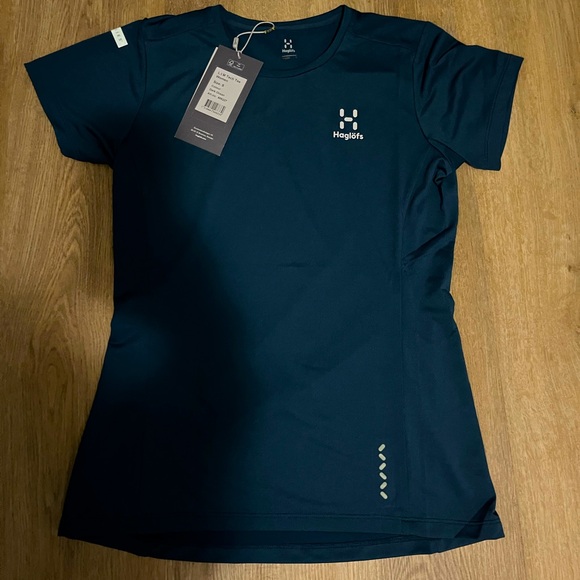 Haglöfs LIM tech tee. Size S. Colour is Dark Ocean. - Picture 1 of 1